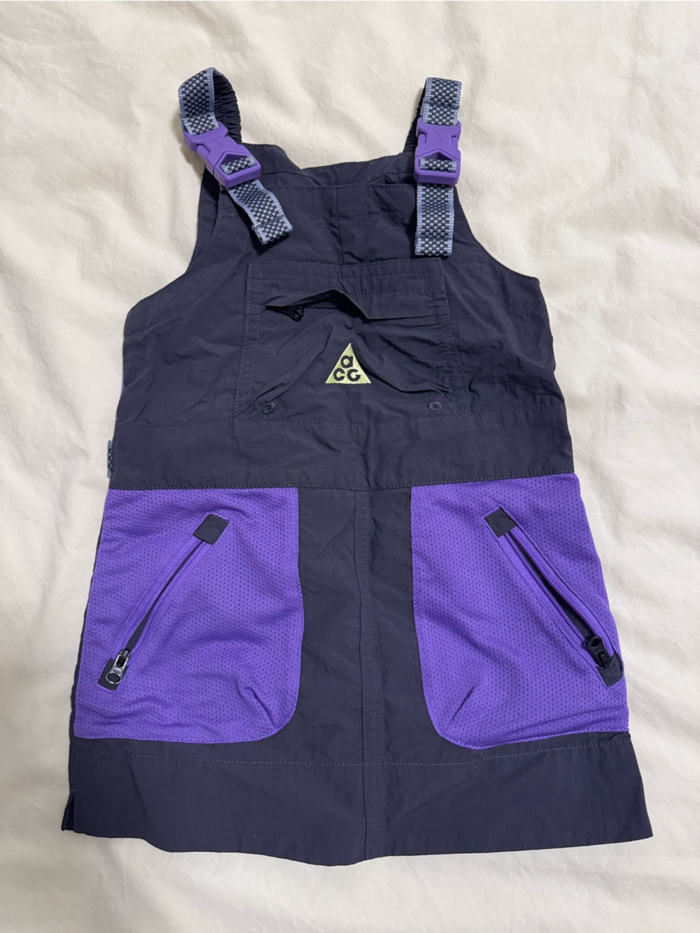 Nike ACG Kids Purple and Black Bib Overalls